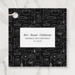 Etiquetas Para Lembrancinhas Elegant Modern Cooking Party Chef Birthday Party
