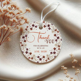 Etiquetas Para Lembrancinhas Elegante Agradecimento de Chá de Bebê Floral