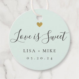 Etiquetas Para Lembrancinhas Elegante Amor Verde é Doce Casamento