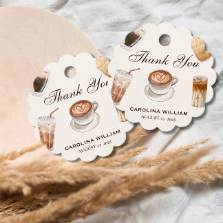 Etiquetas Para Lembrancinhas Elegante Baby está criando chá de fraldas de café