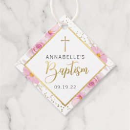 Etiquetas Para Lembrancinhas Elegante Batismo Floral Obrigado
