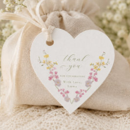 Etiquetas Para Lembrancinhas Elegante boho chic Flores silvestres Chá de noiva