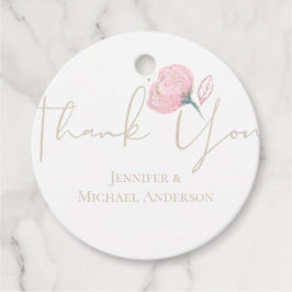 Etiquetas Para Lembrancinhas Elegante Brilho Moderno de Casamento em Ouro Rosa