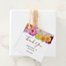 Elegante Dahlia Florals Obrigado