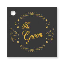 Elegante de Casamento Dourado do Groom