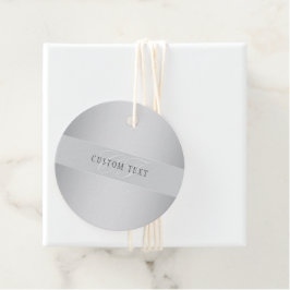 Etiquetas Para Lembrancinhas Elegante escrita em roteiro de monograma editável 