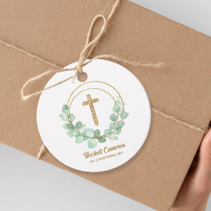 Etiquetas Para Lembrancinhas Elegante Eucalyptus Christening