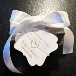 Etiquetas Para Lembrancinhas Elegante Favor de Agradecimento de Casamento em Ou