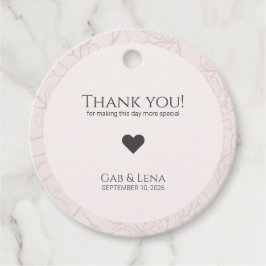 Etiquetas Para Lembrancinhas Elegante Favor de Casamento Circular Floral Peony