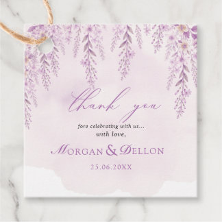 Etiquetas Para Lembrancinhas Elegante Favor de Casamento Floral Lavanda Rosa Su
