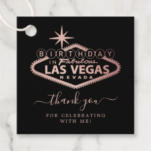 Etiquetas Para Lembrancinhas Elegante Festa de aniversário Las Vegas Obrigado