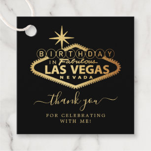 Etiquetas Para Lembrancinhas Elegante Festa de aniversário Las Vegas Obrigado