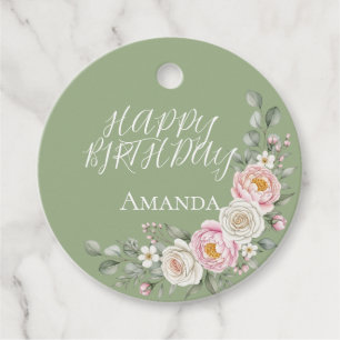 Etiquetas Para Lembrancinhas Elegante Marcador de Favor Personalizado Redondo c