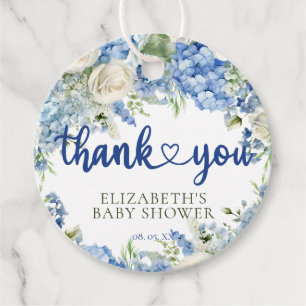 Etiquetas Para Lembrancinhas Elegante Moderno Hydrangea Floral Obrigado