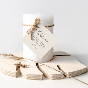 Etiquetas Para Lembrancinhas Elegante Neutral Bag de Boas-vindas
