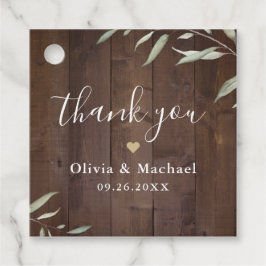 Etiquetas Para Lembrancinhas Elegante obrigado de madeira verde seu casamento r