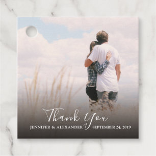 Etiquetas Para Lembrancinhas Elegante Obrigado foto de casamento