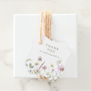 Etiquetas Para Lembrancinhas Elegante Pastel Wildflower Obrigado