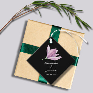 Etiquetas Para Lembrancinhas Elegante Purple Floral Obrigado