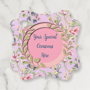 Etiquetas Para Lembrancinhas Elegante Quadro Floral: para Todas as Ocasioes