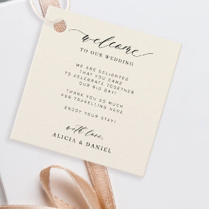 Etiquetas Para Lembrancinhas Elegante roteiro personalizado marfim casamento be