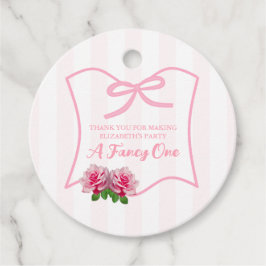 Etiquetas Para Lembrancinhas Elegante Um Laço Floral 1º Aniversário