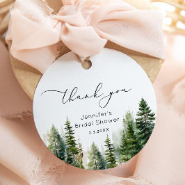 Etiquetas Para Lembrancinhas Elegantes árvores de pinheiro florestal noiva obri