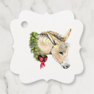 Etiquetas Para Lembrancinhas Ella, o Donkey de Natal