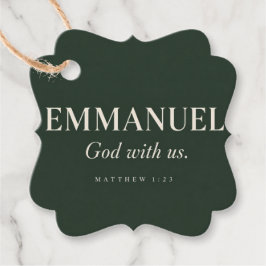 Etiquetas Para Lembrancinhas EMMANUEL | Mateus 1:23 | Natal