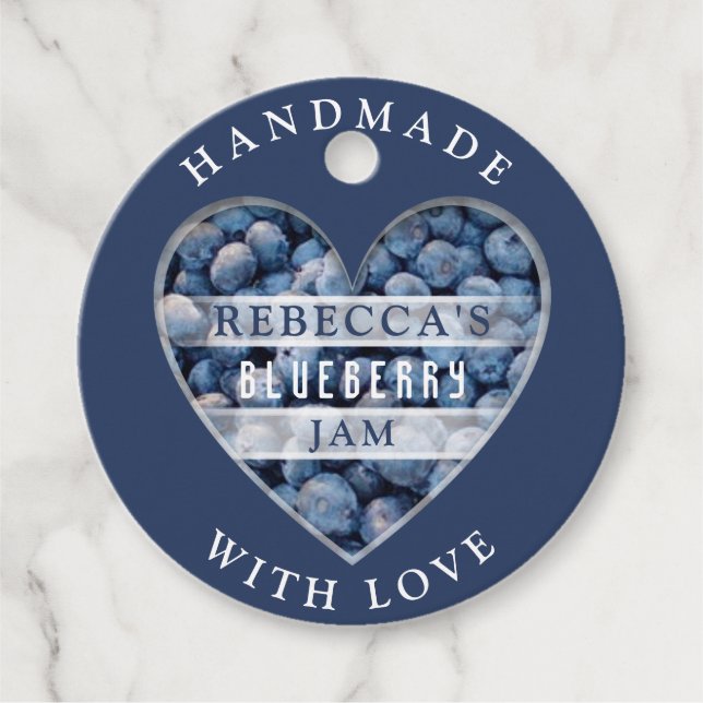 Etiquetas Para Lembrancinhas Emperramento de mirtilo (Frente)