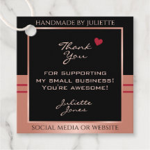 Encapsulamento Classy Black e Rosa Dourado Obrigad