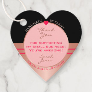 Etiquetas Para Lembrancinhas Encapsulamento Rosa e preto-e-rosa-claro Obrigado