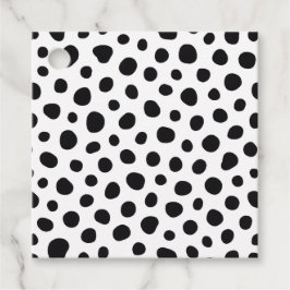 Etiquetas Para Lembrancinhas Energia Divertida e Chic com Padrão de Manchas de