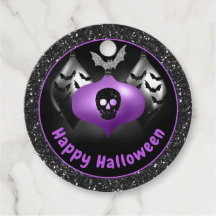 Enfeites de Halloween com Purpurina Preto e Roxo