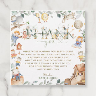 Etiquetas Para Lembrancinhas Enfermeira Chic Rhyme Greenery Chá de fraldas Boy 