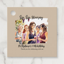 Etiquetas Para Lembrancinhas Engraçado Queda Provando de vinho da mulher 50º an