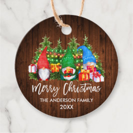 Etiquetas Para Lembrancinhas Escova Escova da Madeira de Natal Luz dos Gnomos