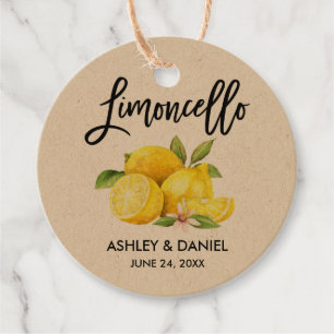 Etiquetas Para Lembrancinhas Escova Limões Casando Limoncello Round Kraft