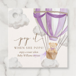 Etiquetas Para Lembrancinhas Esperar Teddy Bear Lilly Pop Quando Ela Pop