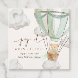 Etiquetas Para Lembrancinhas Espere Um Urso De Teddy Que Faz Pop Quando Ela Pop