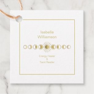 Etiquetas Para Lembrancinhas Espiritual de Fase da Lua Celestial Mística