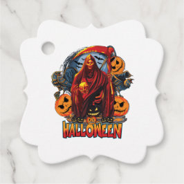 Etiquetas Para Lembrancinhas Esqueleto de Mau de Halloween, Abóbora