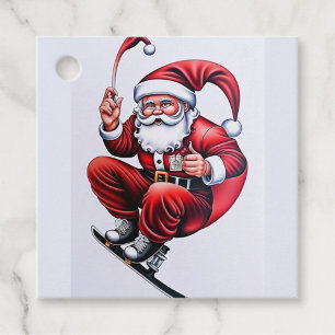 Etiquetas Para Lembrancinhas Esquiando Papai Noel