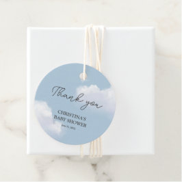 Etiquetas Para Lembrancinhas Estamos no Chá de fraldas Cloud 9 Blue Boy Obrigad