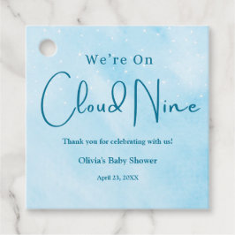 Etiquetas Para Lembrancinhas Estamos no Chá de fraldas Cloud Nine Boy