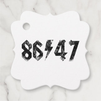 Etiquetas Para Lembrancinhas Estilo de Rock do 8647 Anti Trump Retro Vintage 80