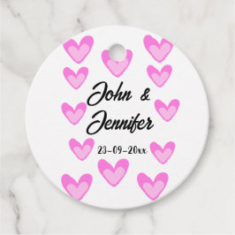 Etiquetas Para Lembrancinhas estilo de texto simples e branco, coração de pinto