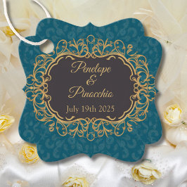 Etiquetas Para Lembrancinhas Estilo Regencycore do casamento elegante