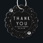 Etiquetas Para Lembrancinhas Estrelas da Noite Negra Mística Celestial Obrigado<br><div class="desc">Starnight obrigado você favorece as etiquetas</div>