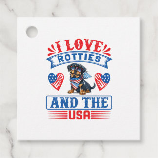 Etiquetas Para Lembrancinhas Eu adoro Rotty e os EUA